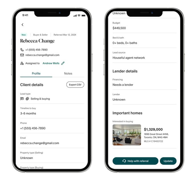 Agent Change Screen_iPhone Mockup
