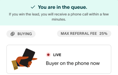 Agent dashboard screenshot