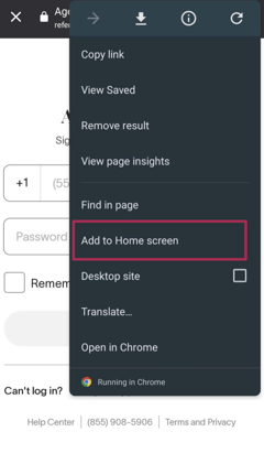 Agent dashboard screenshot