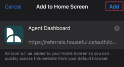 Agent dashboard screenshot